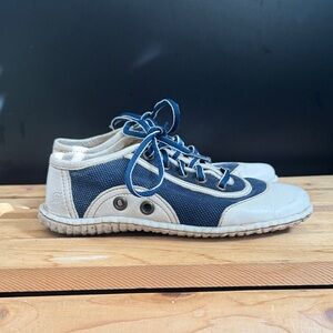 Born Blue and White Lace-Up Sneakers. Size 7